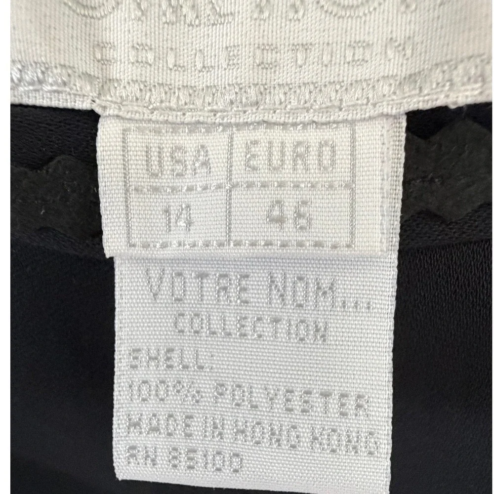 Votre Nom Collection Black Dress Pants Women's Sz 14‎ Straight Leg